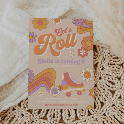 Invitation de patinage super | Patinage à rouleaux