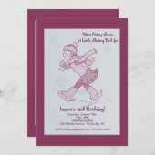 Invitation de patineurs de glace (Devant / Derrière)