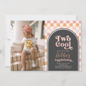 Invitation de Patineuse Photo de deux Cool (Devant)