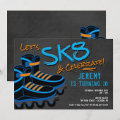 Invitation de patinoires, patinage à roulettes (Devant / Derrière)