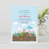 Invitation de patio de jardin (Debout devant)