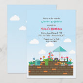 Invitation de patio de jardin (Devant / Derrière)