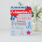 Invitation de Patrotic 4 juillet (Debout devant)