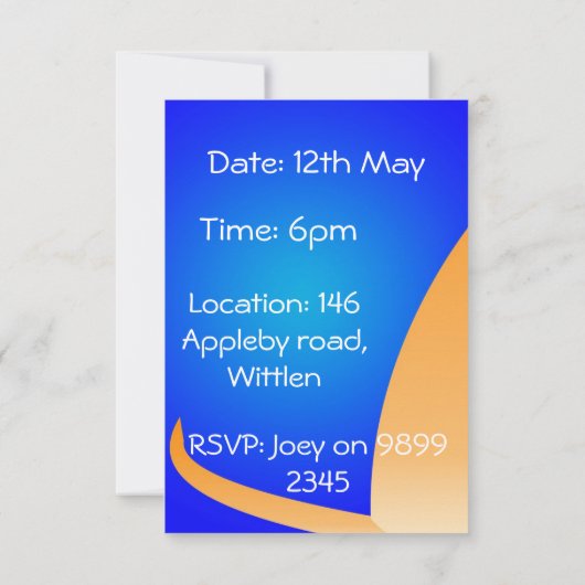 Invitation de pattes (Dos)