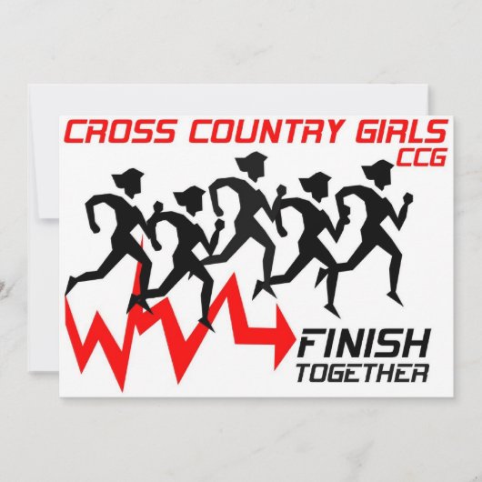 Invitation de pays croisé de filles (Devant)