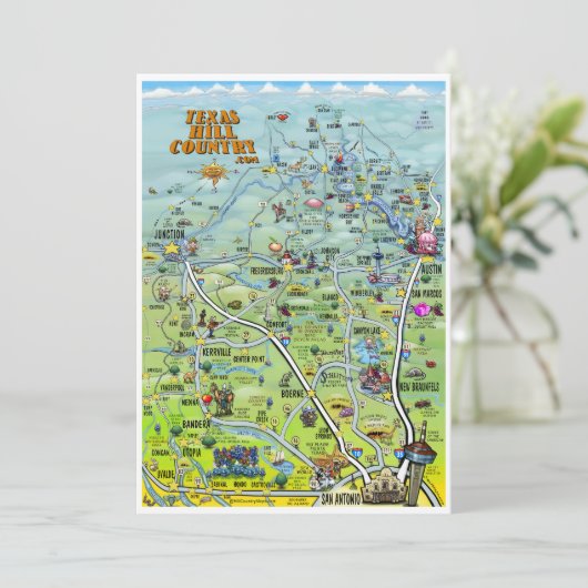 Invitation de pays de colline du Texas (Debout devant)