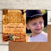 Invitation de paysage de 2e Rodéo avec photo