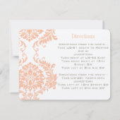 Invitation de Peach Coral and Mushroom Mariage dam (Dos)