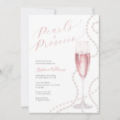 Invitation de Pearls et Prosecco (Devant)