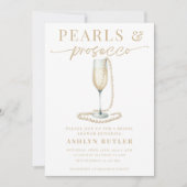 Invitation de Pearls et Prosecco (Devant)