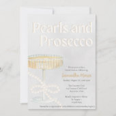 Invitation de Pearls et Prosecco (Devant)