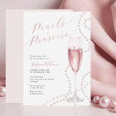 Invitation de Pearls et Prosecco