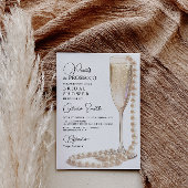 Invitation de Pearls et Prosecco