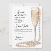 Invitation de Pearls et Prosecco (Devant)