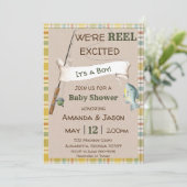 Invitation de pêche pour bébé garçon Invitation de (Debout devant)