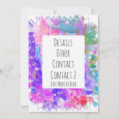 invitation de peinture (Dos)