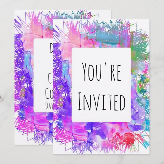 invitation de peinture (Devant / Derrière)