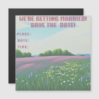 Invitation de peinture Mariage fleur sauvage