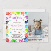 Invitation de peinture personnalisable (Devant)