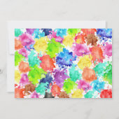 Invitation de peinture personnalisable (Dos)