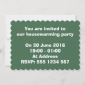 Invitation de pendaison de crémaillère à bulles ve (Dos)