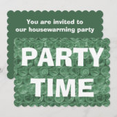 Invitation de pendaison de crémaillère à bulles ve (Devant / Derrière)