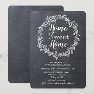 Invitation de pendaison de crémaillère Couronne de