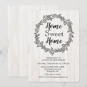 Invitation de pendaison de crémaillère Couronne ru