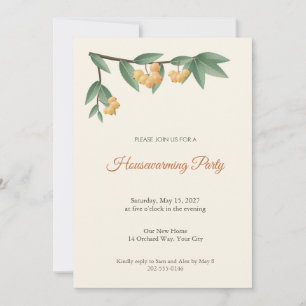 Invitation de pendaison de crémaillère de branche