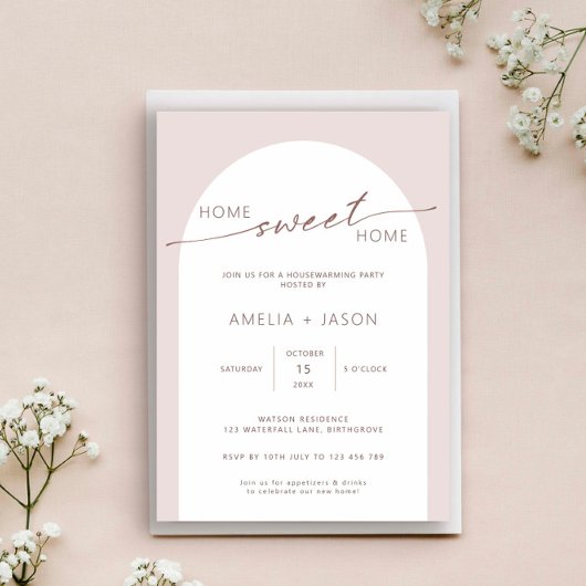 Invitation de pendaison de crémaillère de maison e