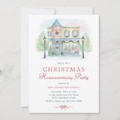 Invitation de pendaison de crémaillère de Noël à l (Devant)