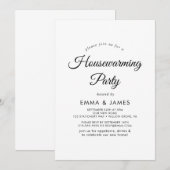 Invitation de pendaison de crémaillère de style mo (Devant / Derrière)