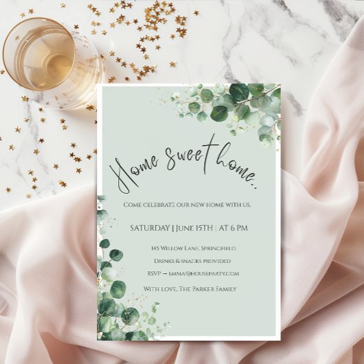 Invitation de pendaison de crémaillère – Home Swee