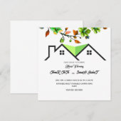 Invitation de pendaison de crémaillère modifiable, (Devant / Derrière)