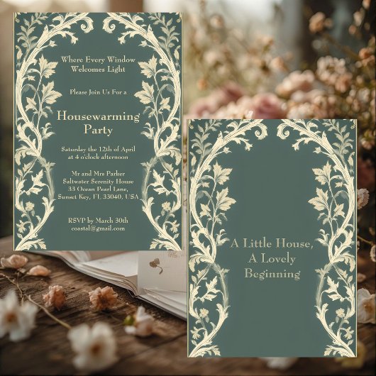 Invitation de pendaison de crémaillère Rustic Cott