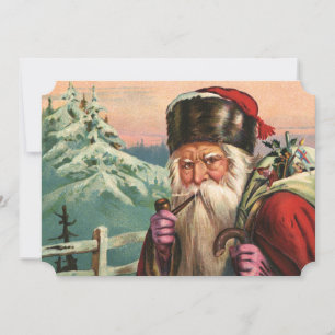 Invitation de Père Noël alpine
