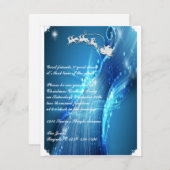 Invitation de Père Noël Sleigh à la fête de la vag (Devant / Derrière)