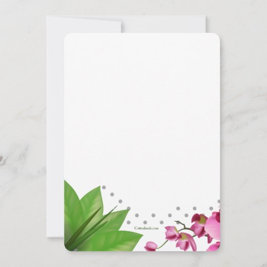 Invitation de perroquet de forêt tropicale (Dos)