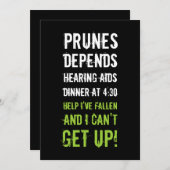 Invitation de personnes âgées à la fête du 50e ann (Devant / Derrière)