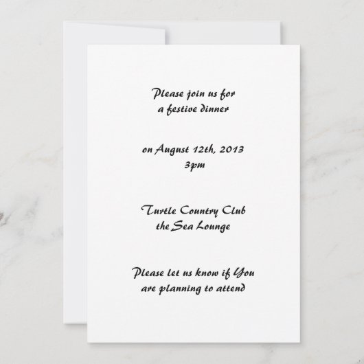 Invitation de pétales (Dos)