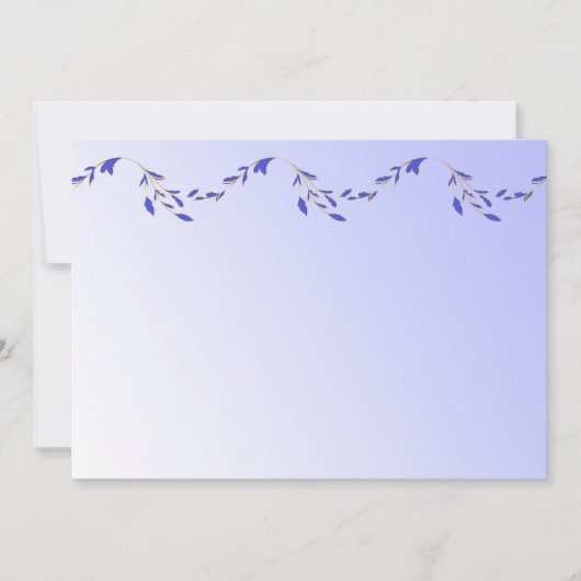 Invitation de pétales pourpres (Devant)