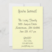 Invitation de pétales Vintages (Dos)