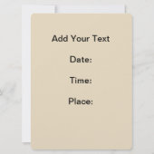 Invitation de petit déjeuner (Dos)