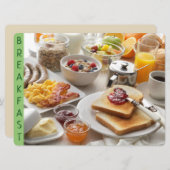 Invitation de petit déjeuner (Devant / Derrière)