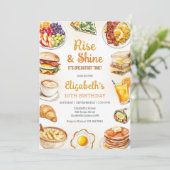 Invitation de petit-déjeuner brunch Rise & Shine p (Debout devant)