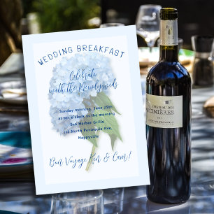 Invitation de petit déjeuner de mariage des jeunes