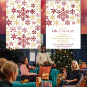 Invitation de petit-déjeuner de Noël Élégants floc