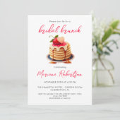 Invitation de petit-déjeuner de pancakes de mariag (Debout devant)