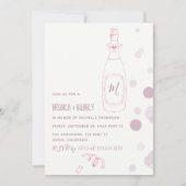 Invitation de petit-déjeuner et de mariage avec de (Devant)