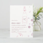 Invitation de petit-déjeuner et de mariage avec de (Debout devant)